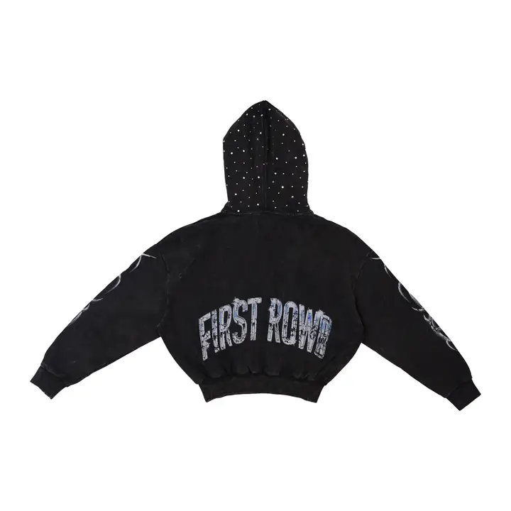 Gothic Rhinestone Hoodie for Girls (MOQ 40 pieces) - Image 2