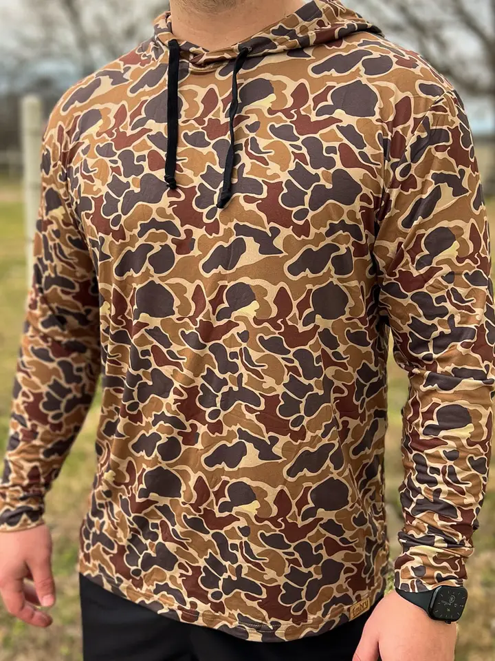 Men's Camo Print Hoodie (MOQ 50 pieces)