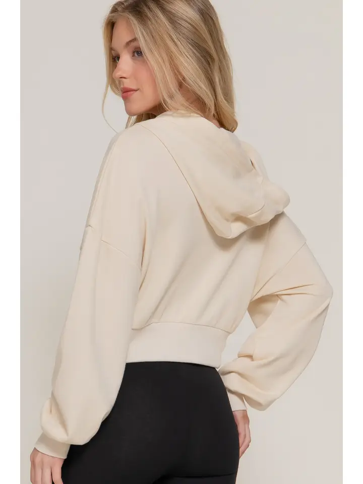 Women's Cropped Zip Up Hoodie (MOQ 30 pieces) - Image 13