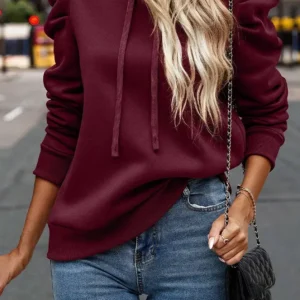 Women's Puff Sleeve Hoodie (MOQ 50 Pieces)