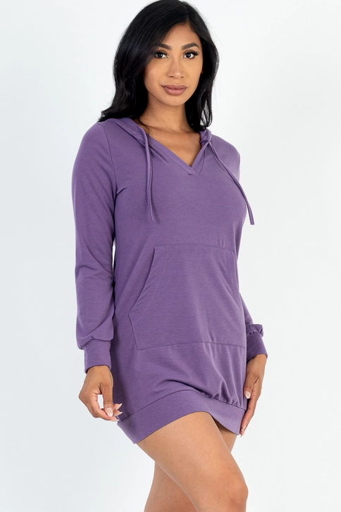 Women's Hoodie Long Dress (MOQ 30 pieces) - Image 4