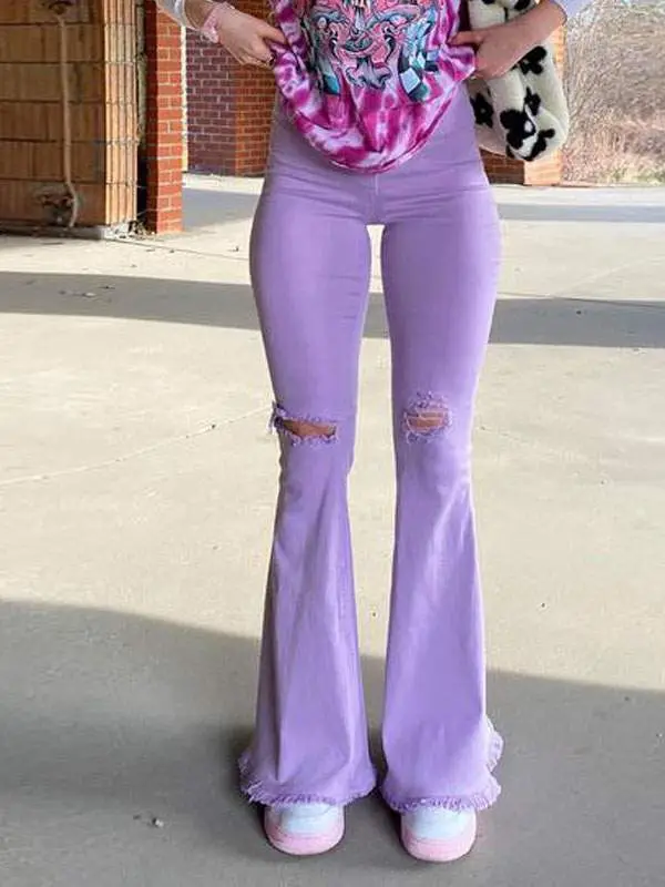 Women's Flared High-Waist Jeans (MOQ 30 pieces) - Image 2